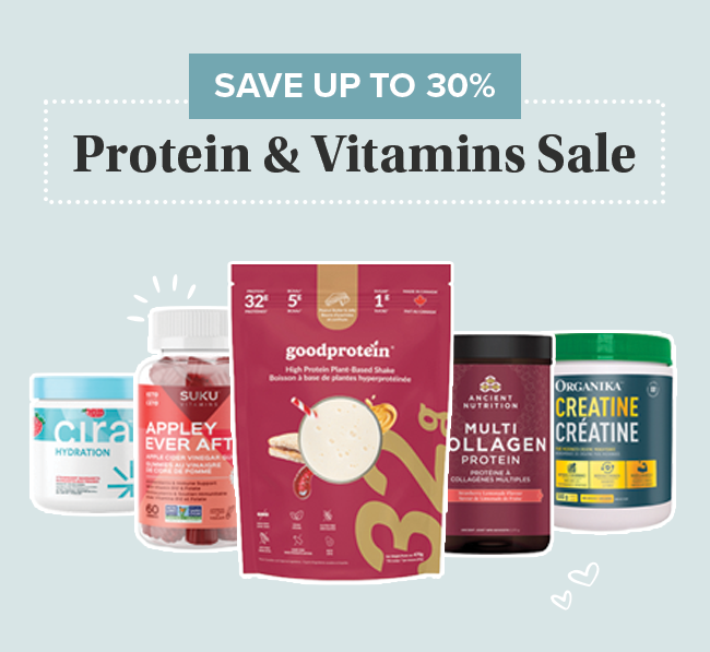 Save up to 30% on the Protein & Vitamins Sale