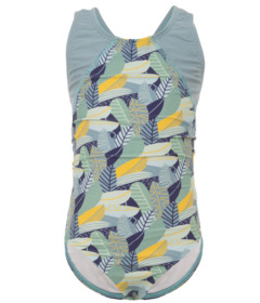 image of Level Six Penny One Piece Swimsuit Foliage Blue with sku:328198