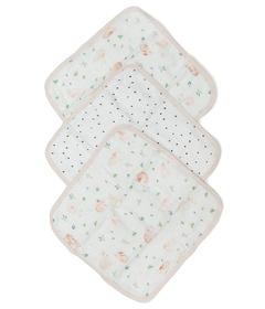 Loulou Lollipop Washcloth Set Bunny Meadow