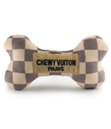 Haute Diggity Dog Plush Dog Toy Checker Chewy Vuiton Bone
