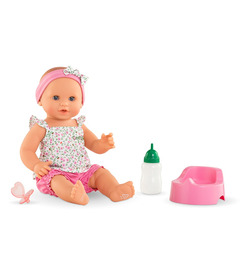 Corolle Mon Grand Poupon Drink-and-Wet Bath Baby Doll Emma