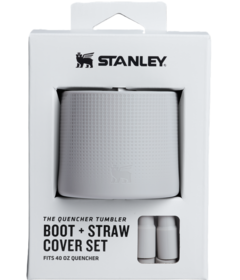 Stanley The Quencher Tumbler Boot + Straw Cover Ash