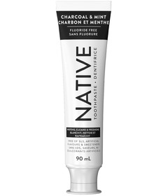 Native Fluoride Free Toothpaste Charcoal Mint