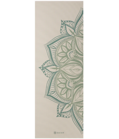 GAIAM 5mm Printed Yoga Mat Vintage Green Point