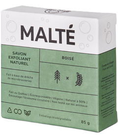 Malte Exfoliating Soap Bar Scented Wood