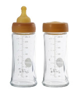 Hevea Baby Glass Bottle Wide Neck Natural 