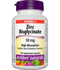 Webber Naturals Zinc Bisglycinate 50mg