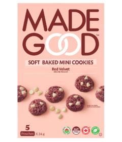 MadeGood Soft Baked Mini Cookies Red Velvet