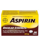 Aspirine 325 mg Comprimés de force régulière Grand flacon