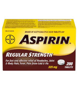 Aspirin 325 mg Regular Strength Tablets Large Bottle