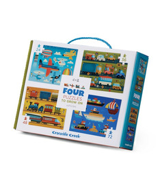 Crocodile Creek Four Puzzles Vehicles