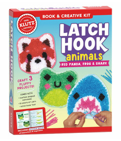 Klutz LatchHook Animals: Red Panda, Frog + Shark