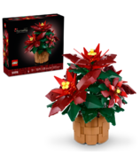 Ensemble de construction et pièce maîtresse de la plante de poinsettia LEGO Icons