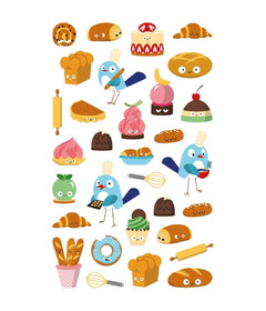 My Mandarine Cooky Stickers Pastries