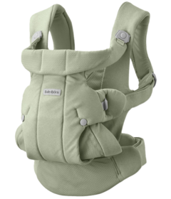 BabyBjorn Baby Carrier Hold Woven Light Green