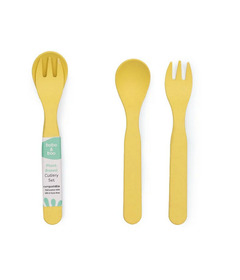 bobo&boo Plant-Based Cutlery Yellow