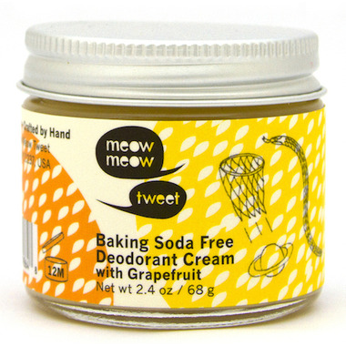 meow meow tweet Baking Soda Free Deodorant Cream with Grapefruit meow meow tweet Baking Soda Free Deodorant Cream with Grapefruit