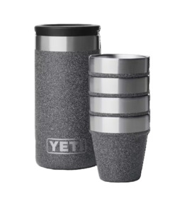 image of YETI Shot Glasses & Case Black Stone with sku:335011