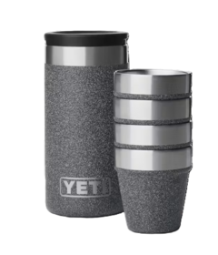 YETI Shot Glasses & Case Black Stone