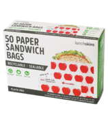Lunchskins Sealable Paper Sandwich Bags Apple