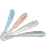 BEABA First Foods Silicone Spoons Rose 4 Pack