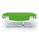 Bentgo Small Glass Container with Leak-Proof Lid Green