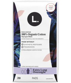 L. Ultra Thin Pads with Wings Extra Long Overnight