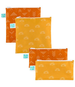 Bumkins Reusable Snack Bags Bundle Sunshine/Grounded