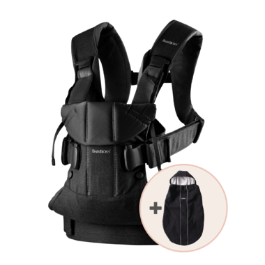 Buy BabyBjorn Baby Carrier One Black with FREE Black Carrier Cover