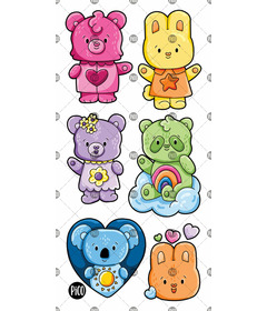 PiCO Temporary Tattoos Cuddly Animals