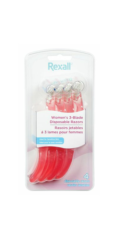  Women's Disposable Razors with Lubricating Strips, Triple  (Three) Blade, Rubber Grip, 15-ct Set : Beauty & Personal Care