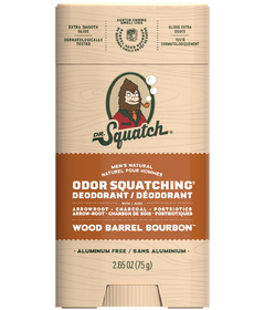 Dr. Squatch Wide Stick Deodorant Wood Barrel Bourbon