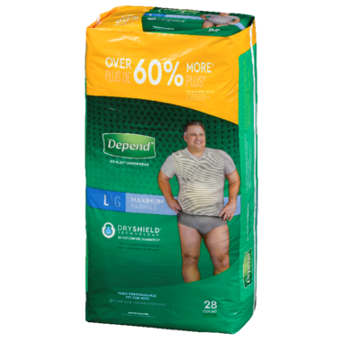 Buy Depend FIT-FLEX Incontinence Underwear for Men Maximum Absorbency Large  at