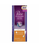 Poise Daily Microliners Incontinence Panty Liners Lightest Absorbency Long