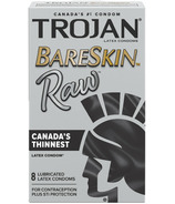 Trojan BareSkin Préservatifs en latex lubrifiés bruts