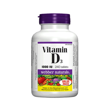 Webber Naturals Vitamin D3 Tablets