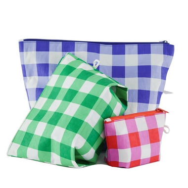 Baggu Go Pouch Set Big Checks Baggu Go Pouch Set Big Checks