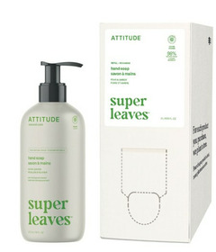 ATTITUDE Super Leaves Olive Hand Soap and Bulk to Go Refill Bundle