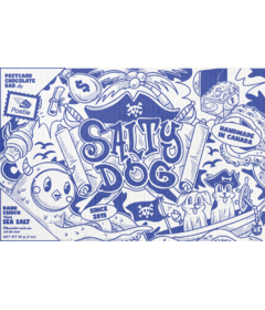 Postie Postcard Chocolate Bar Salty Dog Sea Salt