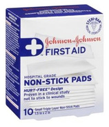 Compresses non adhésives Johnson & Johnson First Aid