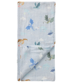 Loulou Lollipop Muslin Swaddle Magical Dragons