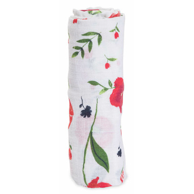 Little Unicorn Cotton Muslin Swaddle Summer Poppy Little Unicorn Cotton Muslin Swaddle Summer Poppy