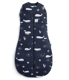 ergoPouch Cocoon Swaddle Sack Whales 2.5 TOG