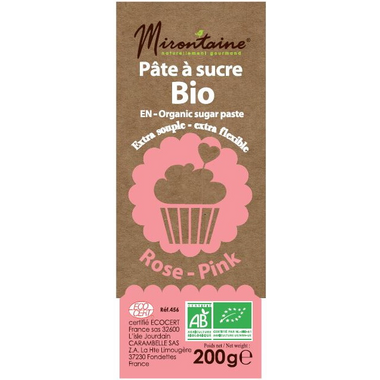 Mirontaine Organic Fondant Sugar Paste Pink Mirontaine Organic Fondant Sugar Paste Pink