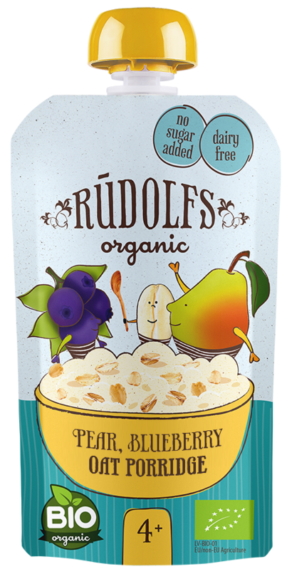 Buy Rudolfs Organic Pear Blueberry Oat Porridge at Free