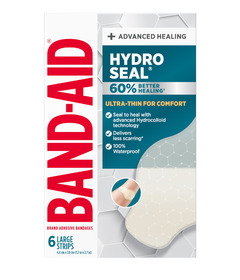 Band-Aid Hydro Seal Ultra-Thin Hydrocolloid Bandages Large 