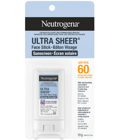 Neutrogena Ultra Sheer Face Stick Sunscreen SPF 60
