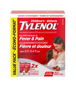 Tylenol Médecine pour enfants Fièvre & Douleur Sans colorant Berry liquide