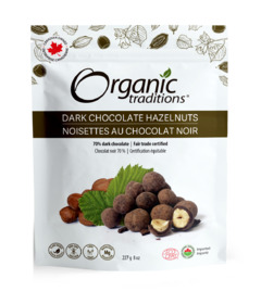image of Organic Traditions Dark Chocolate Hazelnuts  with sku:181479