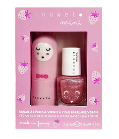 Inuwet Duo Aqua Strawberry Lib Balm and Strawberry Nail Polish